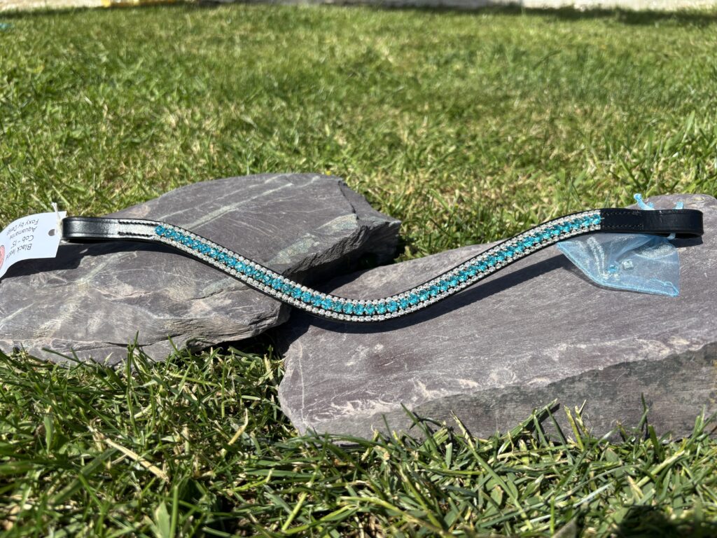 Aquamarine Brow Band Pony "14" Black