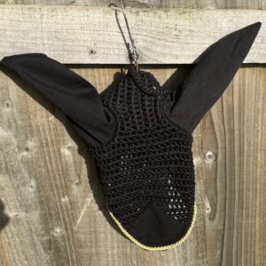 Black Ear Bonnet Gold Crystals